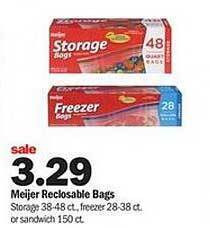 Meijer Meijer Reclosable Bags offer