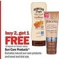 Meijer Sun Care Products offer