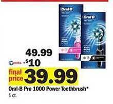 Meijer Oral-b Pro 1000 Power Toothbrush offer