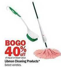 Meijer Libman Cleaning Products offer