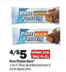 Meijer Pure Protein Bars offer