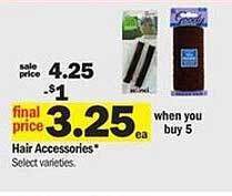 Meijer Hair Accessories offer