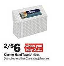 Meijer Kleenex Hand Towels offer