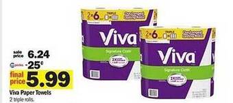 Meijer Viva Paper Towels offer