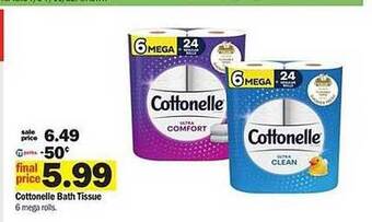 Meijer Cottonelle Bath Tissue offer