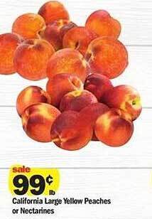 Meijer California Large Yellow Peaches Or Nectarines offer
