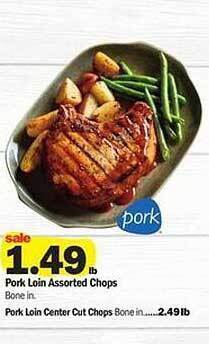 Meijer Pork Loin Assorted Chops, Pork Loin Center Cut Chops offer