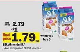 Meijer Silk Almondmilk offer