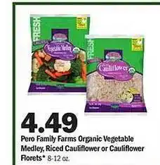 Meijer Pero Family Farms Organic Vegetable Medley, Riced Cauliflower Or Cauliflower Florets offer