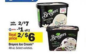 Meijer Breyers Ice Cream offer