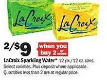 Meijer Lacroix Sparkling Water offer