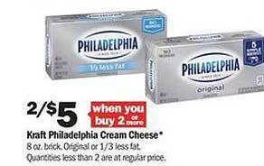 Meijer Kraft Philadelphia Cream Cheese offer