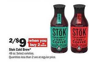 Meijer Stok Cold Brew offer