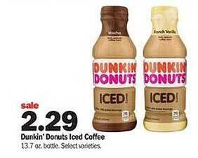 Meijer Dunkin' Donuts Iced Coffee offer