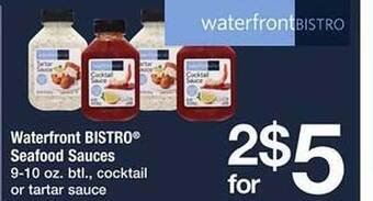 Safeway Waterfront Bistro Seafood Sauces offer