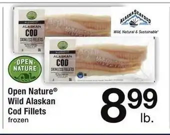 Safeway Open Nature Wild Alaskan Cod Fillets Frozen offer