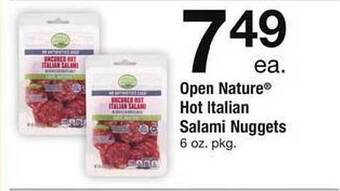 Safeway Open Nature Hot Italian Salami Nuggets offer