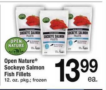 Safeway Open Nature Sockeye Salmon Fish Fillets offer