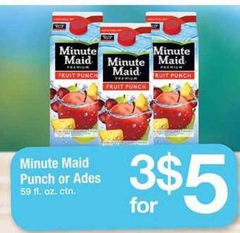Safeway Minute Maid Punch Or Ades offer
