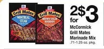Safeway McCormick Grill Mates Marinade Mix offer