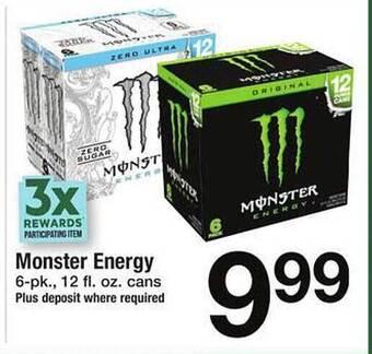 Safeway Monster Energy offer