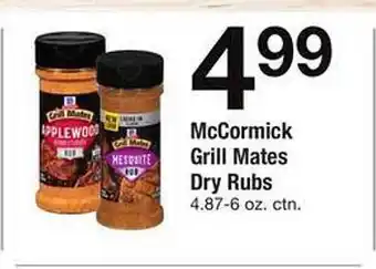 Safeway McCormick Grill Mates Dry Rubs offer