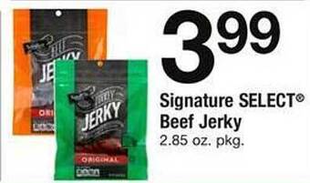 Safeway Signature Select Beef Jerky offer