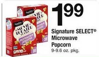 Safeway Signature Select Microwave Popcorn offer