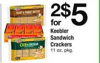 Safeway Keebler Sandwich Crackers offer