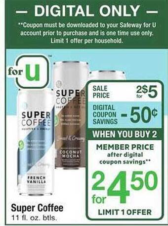Safeway Super Coffee offer