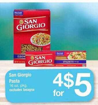Safeway San Giorgio Pasta offer