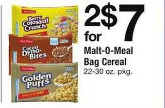 Safeway Malt-o-meal Bag Cereal offer