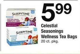 Safeway Celestial Seasonings Wellness Tea Bags offer