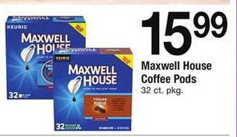 Safeway Maxwell House Coffee Pods offer