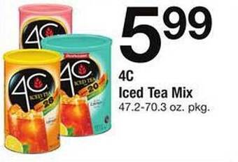 Safeway 4c Iced Tea Mix offer