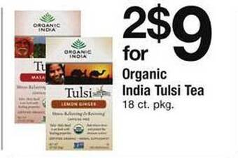 Safeway Organic India Tulsi Tea offer