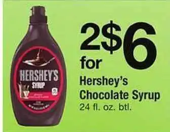 Safeway Hershey's Chocolate Syrup offer