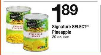 Safeway Signature Select Pineapple offer