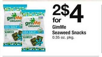 Safeway GimMe Seaweed Snacks offer
