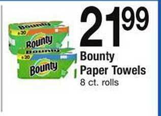 Safeway Bounty Paper Towels offer