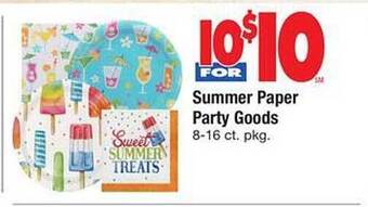 Safeway Summer Paper Party Goods offer