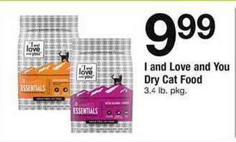 Safeway I And Love And You Dry Cat Food offer