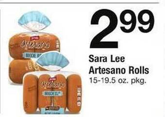Safeway Sara Lee Artesano Rolls offer