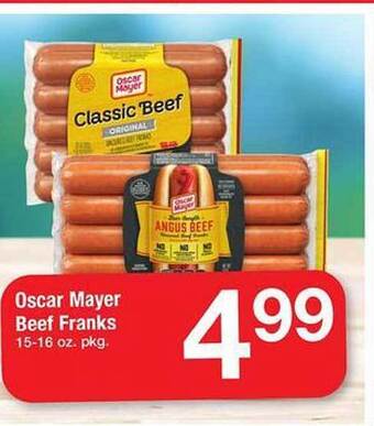 Safeway Oscar Mayer Beef Franks offer