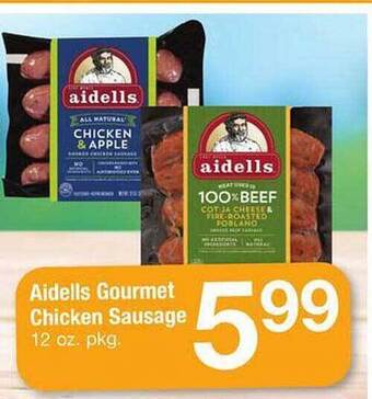Safeway Aidells Gourmet Chicken Sausage offer