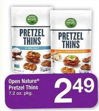 Safeway Open Nature Pretzel Thins offer