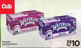 Cub Foods Waterloo Sparkling Water offer