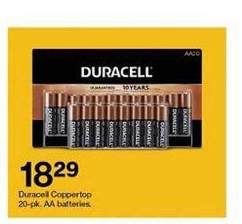 Target Duracell Coppertop Aa Batteries offer