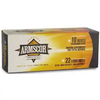 Theisen's Armscor 22 lr 36gr high velocity hollow point - 500 rounds offer