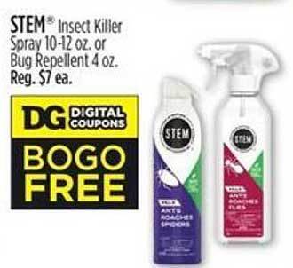 Dollar General Stem Insect Killer Spray Or Bug Repellent offer